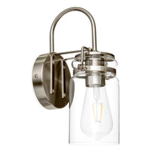 Load image into Gallery viewer, Set of 2 Industrial Sconces w/ Glass Shade - Silver
