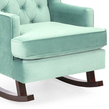Load image into Gallery viewer, Tufted Upholstered Wingback Rocking Chair
