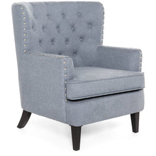 Load image into Gallery viewer, Modern Tufted Wingback Accent Chair Living Room Furniture w/ Nailhead Trim
