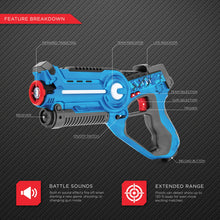 Load image into Gallery viewer, Set of 2 Laser Tag Blasters w/ Vests
