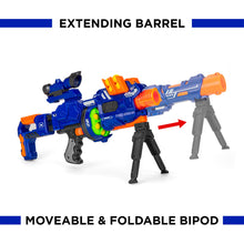 Load image into Gallery viewer, Electric Soft Foam Ball Long-Distance Blaster Toy w/ Barrel Extension, Bipod
