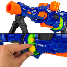 Load image into Gallery viewer, Electric Soft Foam Ball Long-Distance Blaster Toy w/ Barrel Extension, Bipod
