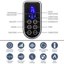 Load image into Gallery viewer, Air Compression Shiatsu Calf &amp; Foot Therapeutic Massager w/ Heat, Rollers
