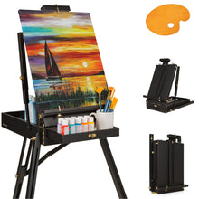 Load image into Gallery viewer, Portable Folding French Style Easel Tripod Stand w/ Drawer, Palette
