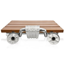 Load image into Gallery viewer, Wall Mounted Folding Hardwood Shower Seat w/ Steel Frame
